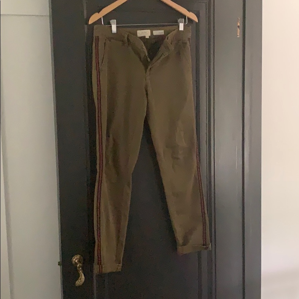 J. Crew chinos.